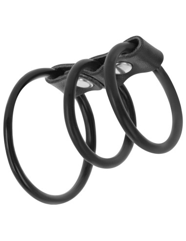 DARKNESS - SET OF 3 FLEXIBLE PENIS RINGS 4 