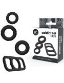 ADDICTED TOYS - COCK RING SET 4 PIECES 8 