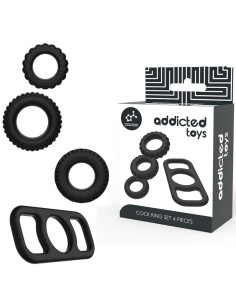 ADDICTED TOYS - COCK RING SET 4 STÜCK 8 