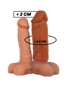 VIRILXL - LIQUID SILICONE V3 BROWN PENIS EXTENSION 9 