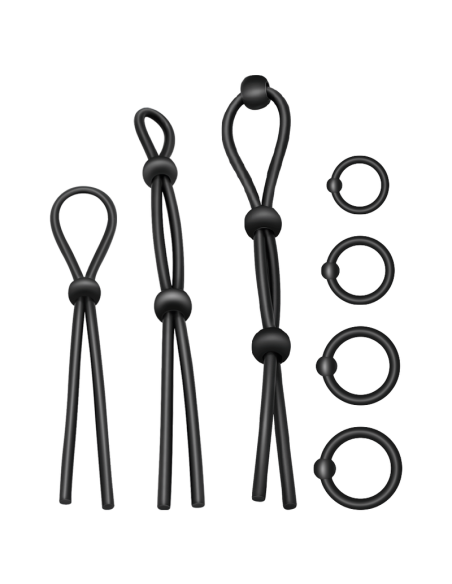 ADDICTED TOYS - FLEXIBLES SILIKON-COCKRING-SET 7-TEILIG 8 