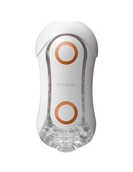 TENGA - MASTURBATORE FLIP ORB STRONG CRASH BIANCO E ARANCIONE 3 