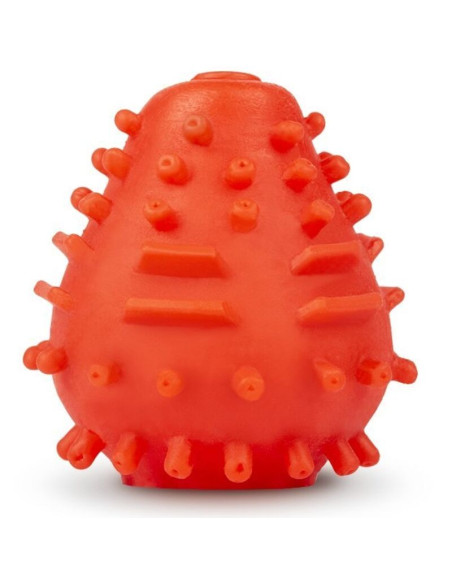 G-VIBE - REUSABLE TEXTURED MASTURBATOR EGG RED 4 