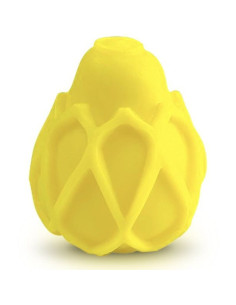 G-VIBE - OEUF MASTURBATEUR TEXTURÉ JAUNE RÉUTILISABLE 4 