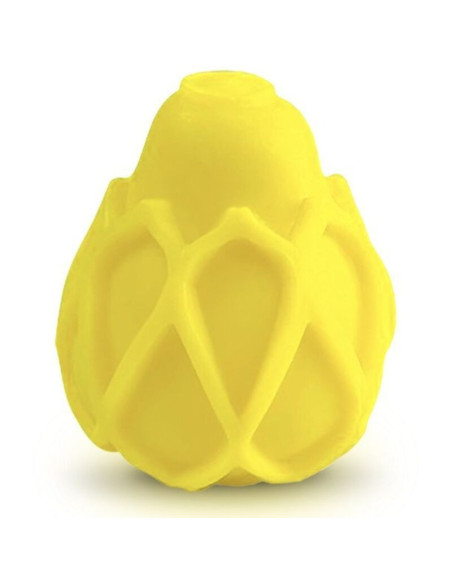 G-VIBE - REUSABLE YELLOW TEXTURED MASTURBATOR EGG 4 