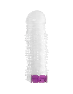 OHMAMA - TEXTURED PENIS SHEATH WITH VIBRATING BULLET 2 