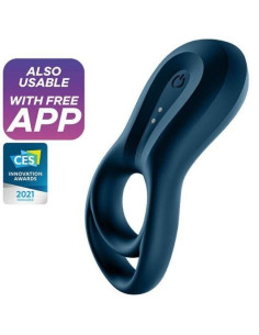 SATISFYER - APP VIBRATORE AD ANELLO EPIC DUO BLU 3 