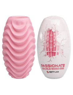 PRETTY LOVE - PINK DOUBLE SIDED MASTURBATOR EGG 4 