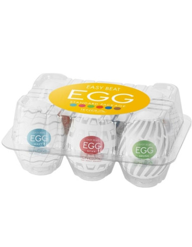 TENGA - CONFEZIONE DI UOVA MASTURBATORE EASY BEAT 6 UNIT 3 