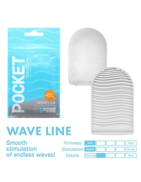 TENGA - MASTURBATEUR DE POCHE WAVE LINE 6 