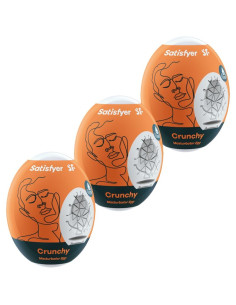 SATISFYER - 3 OEUFS MASTURBATEURS CRUNCHY 2 