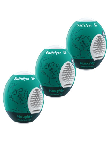 SATISFYER - 3 OEUFS MASTURBATEURS NAUGHTY 2 