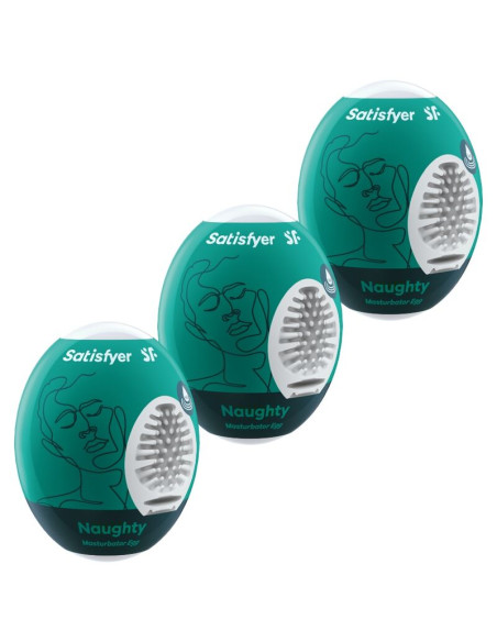 SATISFYER - 3 OEUFS MASTURBATEURS NAUGHTY 2 