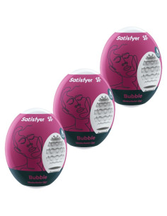 SATISFYER - 3 MASTURBATOR EIER BUBBLE 2 