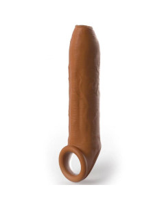 PIPEDREAMS - SLEEVE UNCUT 17,78 CM W STRAP CARAMEL 2 