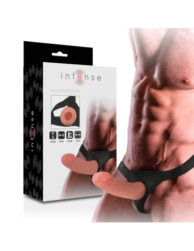 INTENSE - HOLLOW HARNESS WITH DILDO 16 X 3 CM 9 