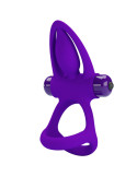 PRETTY LOVE - ANELLO VIBRATORE 10 VIBRAZIONI IN SILICONE VIOLETTO 10 