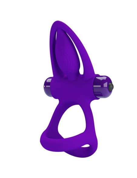 PRETTY LOVE - VIBRATOR RING 10 VIBRATIONS VIOLET SILICONE 10 