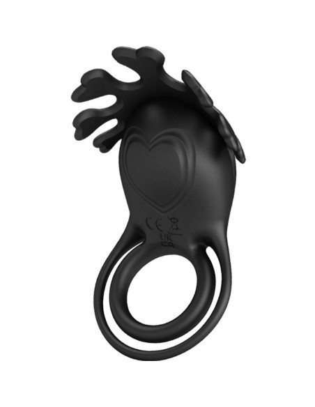 PRETTY LOVE - ANELLO VIBRATORE RUBEN 7 VIBRAZIONI IN SILICONE NERO 10 