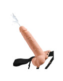 FETISH FANTASY SERIES - ADJUSTABLE HARNESS REALISTIC PENIS WITH BALLS SQUIRTING 19 CM 5 