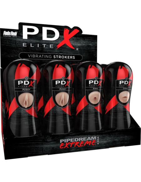 PDX ELITE - STROKER SET 12 UNITS: 6X VAGINA, 3X ANO, 3X MOUTH 6 