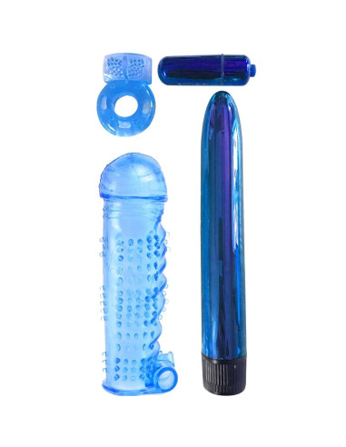 CLASSIX - KIT FOR COUPLES WITH RING, SHEATH AND BULLETS BLUE 2 