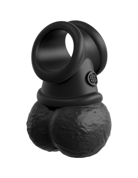 KING COCK - ELITE ANNEAU AVEC TESTICULE VIBRANT SILICONE 9 