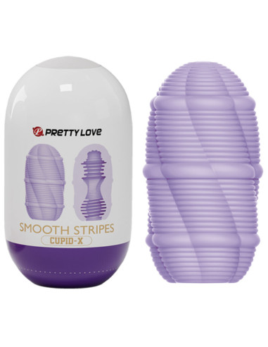 PRETTY LOVE - OEUF MASTURBATEUR CUPID RAYURES LISSES 5 