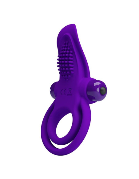 PRETTY LOVE - PURPLE VIBRATING PENIS RING 9 