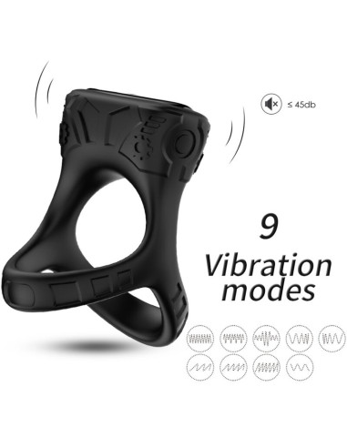 ARMONY - ANELLO VIBRATORE E MULTIPOSIZIONE NERO 5 