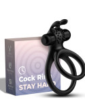 ARMONY - TRAVELER DOUBLE VIBRATOR RING FOR COUPLES RABBIT BLACK 4 