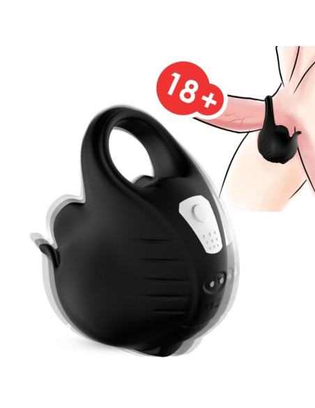 ARMONY - ANELLO VIBRATORE A COPPE NERO 3 