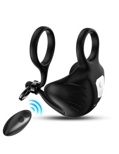 ARMONY - MANTA SCROTUM VIBRATOR RING FERNBEDIENUNG SCHWARZ 5 