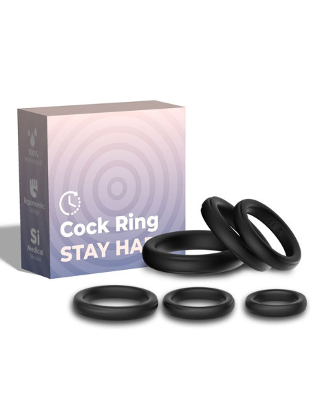 ARMONY - LOCK RINGS SILICONE BLACK 3 