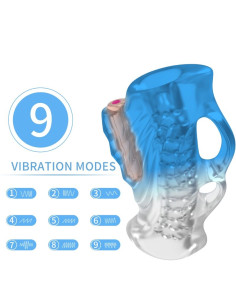 ARMONY - MASTURBATOR FINGER & VIBRATOR BLUE GRADIENT 4 