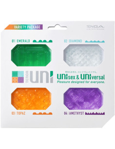 TENGA - UNI VARIETY MASTURBATOR THIMBLE PACK 4 UNITS 7 