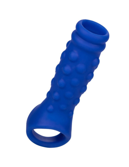 CALEXOTICS - ADMIRAL BEADED PENIS COVER LIQUID SILICONE BLUE 6 