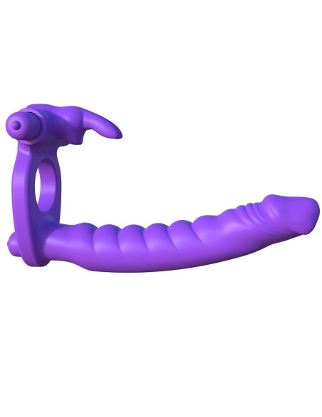 FANTASY C-RINGZ - SILICONE DOUBLE VIBRATOR RABBIT 7 