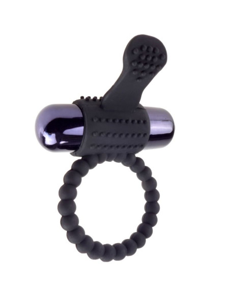 FANTASY C-RINGZ - BLACK SILICONE VIBRATING RING 4 