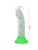 PRETTY LOVE - MAGICAL NIGHTFALL DILDO WITHOUT VIBRATION LUMINOUS GREEN 4 