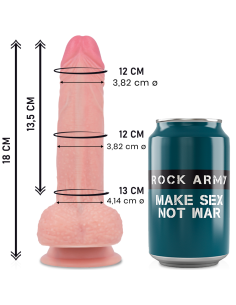 ROCKARMY - SILICONE LIQUIDE PREMIUM MUSTANG RÉALISTE 18 CM -O- 4.14 CM 7 