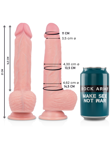 ROCKARMY - DILDO IN SILICONE LIQUIDO PREMIUM SPITFIRE 21 CM -O- 4.62 CM 8 