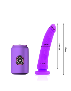 DELTA CLUB - TOYS LILA DILDO MEDIZINISCHES SILIKON 17 CM -O- 3 CM 7 