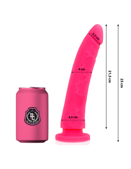 DELTA CLUB - TOYS PINK DILDO MEDICAL SILICONE 23 CM -O- 4.5 CM 6 