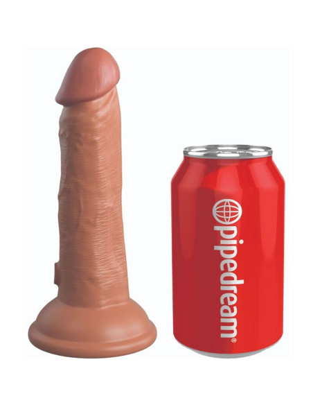 KING COCK - ELITE DILDO REALISTICO IN SILICONE 15.2 CM CARAMEL 6 