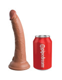 KING COCK - ELITE DILDO REALISTICO IN SILICONE 17.8 CM CARAMEL 6 