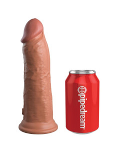 KING COCK - ELITE REALISTISCHER SILIKONDILDO 20.3 CM KARAMELL 6 