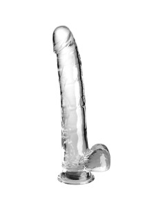 KING COCK - CLEAR DILDO MIT HODEN 24.8 CM TRANSPARENT 2 