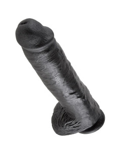 KING COCK - 11 DILDO NERO CON SFERE 28 CM 5 