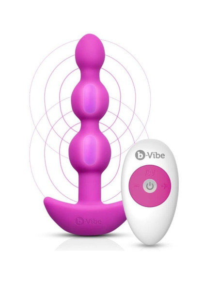 B-VIBE - PERLINE ANAL REMOTE CONTROL TRIPLET ROSA 9 